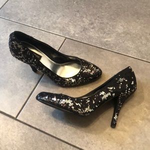 White House Black Market sequined heels.